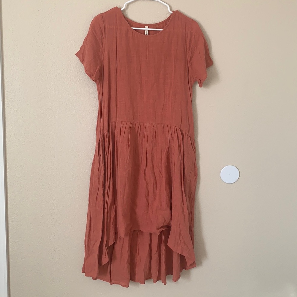 Coral High Low Dress: Love In